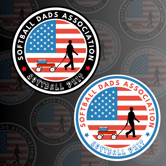 Softball Dads Association Sticker